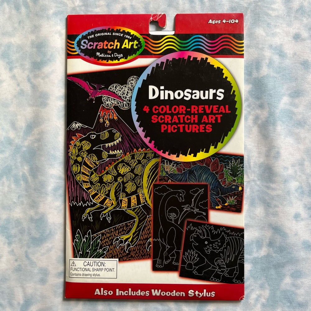 Melissa & Doug Scratch Art "Dinosaurs" activity craft kit - BRAND NEW
